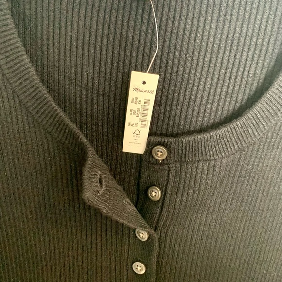 Madewell Henley Sweater Midi Dress in XXL. New. - Picture 4 of 4